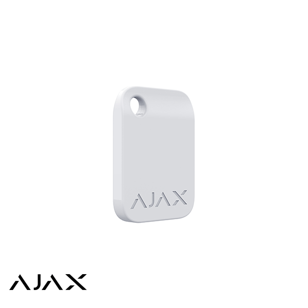Ajax AJ-Tag sleutelhanger of schakelbadge Wit