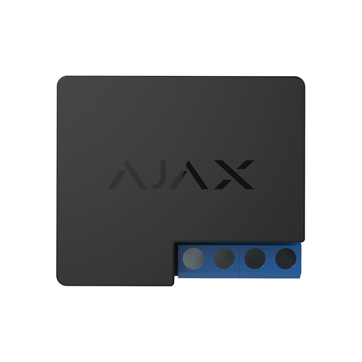 Ajax Relay Jeweller zwart, draadloos 1-voudig potentiaalvrij relais, inbouw