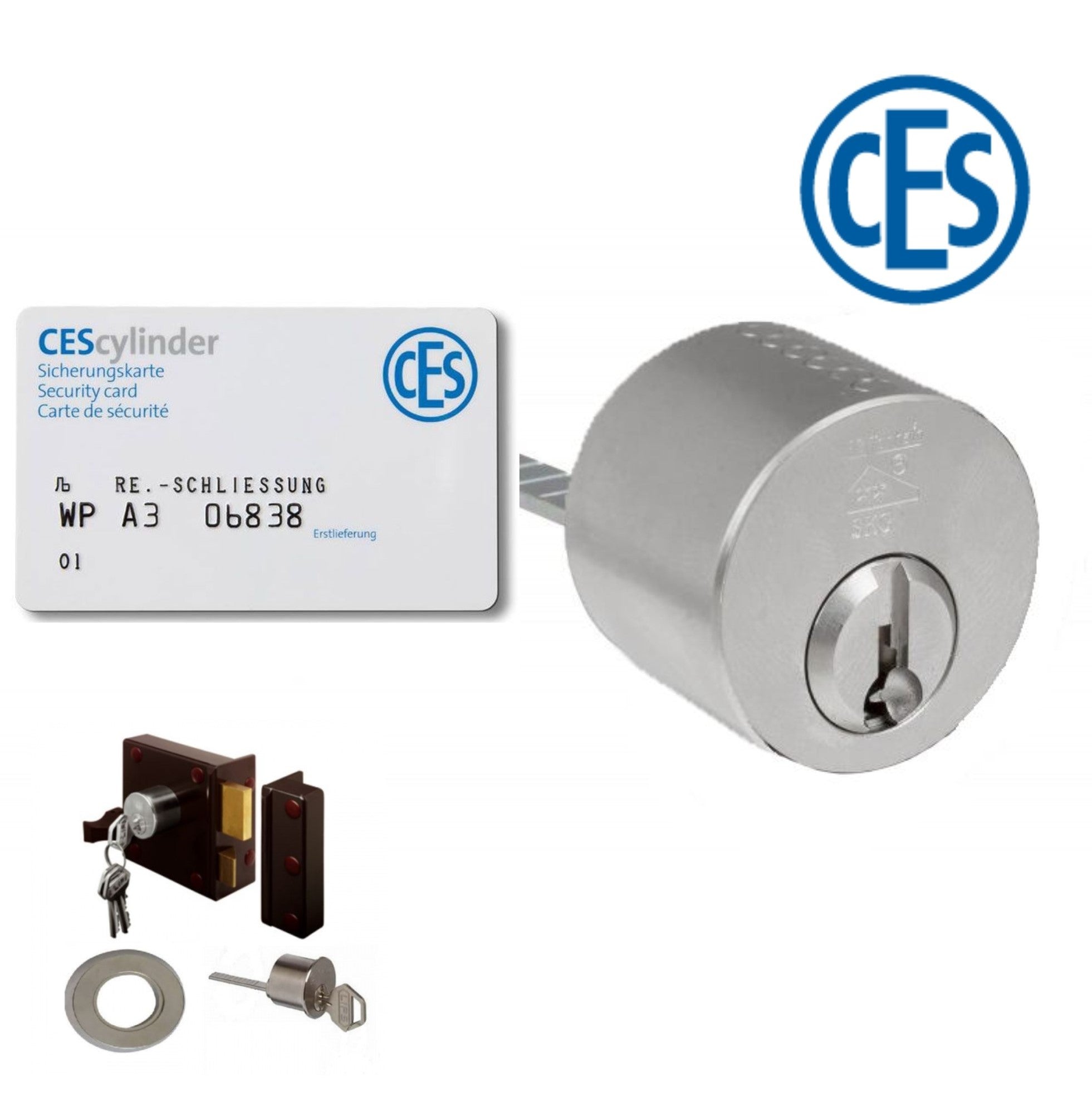 CES LSH SKG 2 certificaat staartcilinder voor Lips of Nemef oplegslot