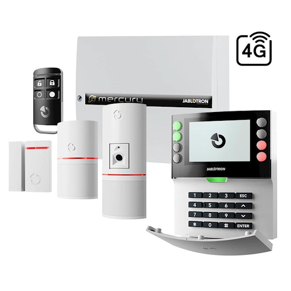 Alarmsysteem Jablotron Mercury Basis Kit 4G Wit