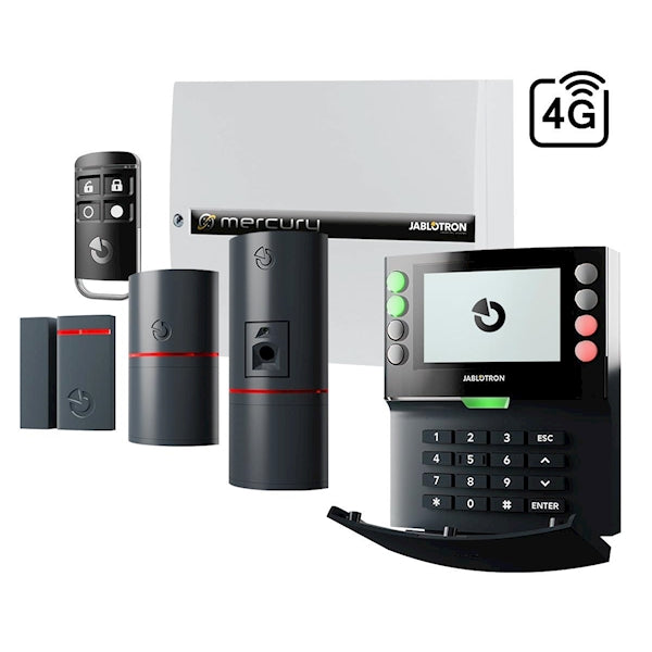 Alarmsysteem Jablotron Mercury Basis Kit 4G Zwart