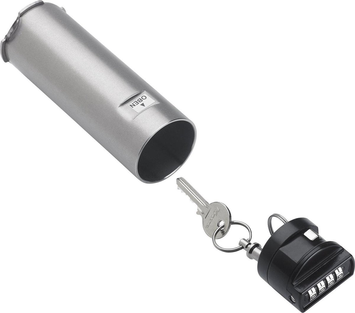 Kruse PZ code sleutelbuis met mechanisch cijferslot + Rozet met afdekplaat bundel