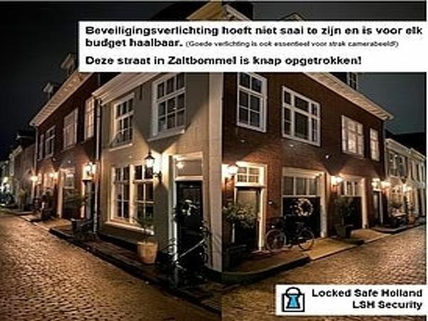 Beveiligingsverlichting en verlichting doet veel voor het gevoel van veiligheid.