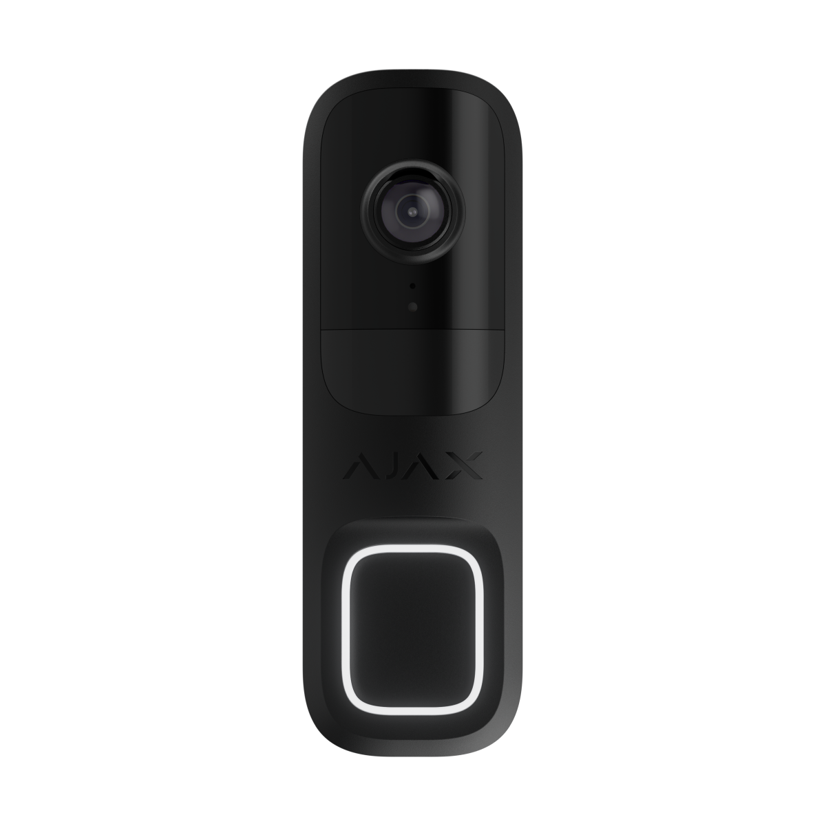 Ajax DoorBell, videodeurbel met AI en PIR, 4MP, Wi-Fi Zwart