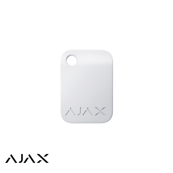 Ajax AJ-Tag sleutelhanger of schakelbadge Wit