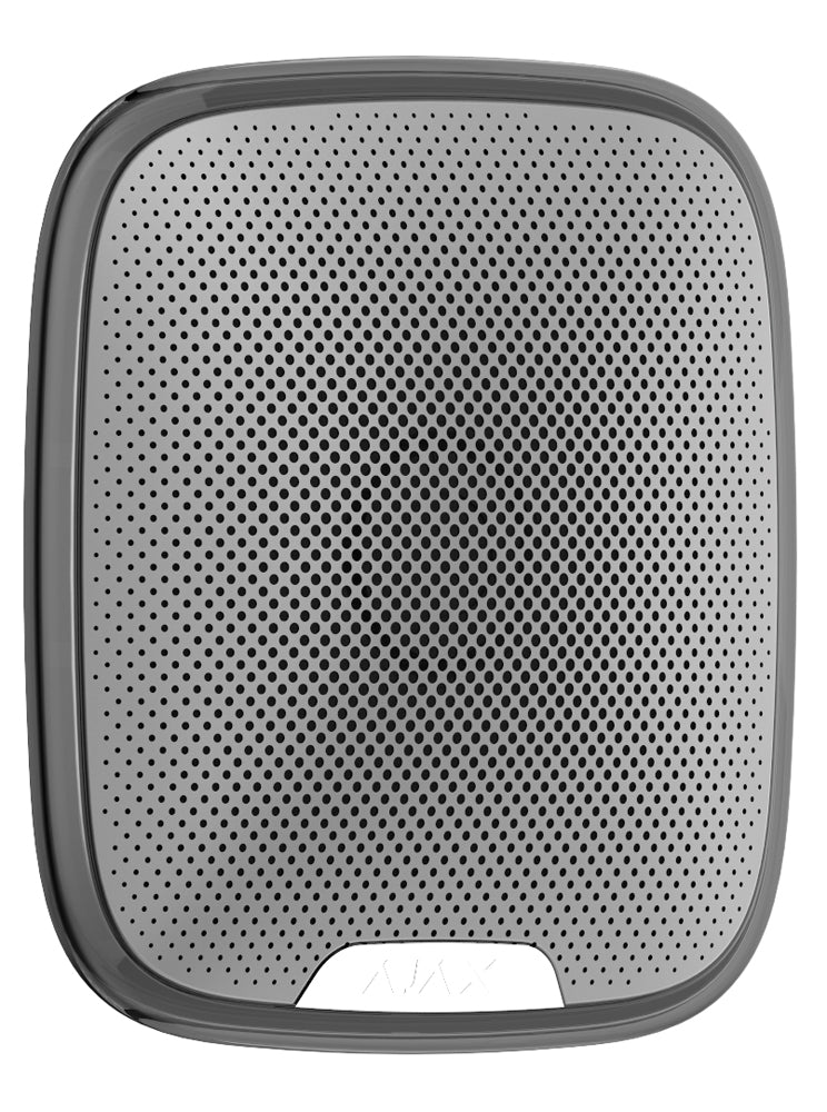 Ajax Buitensirene met flitslicht bedraad of draadloos Zwart Antraciet