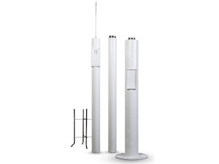 LSH 3-delig demonteerbare camerapaal Wit