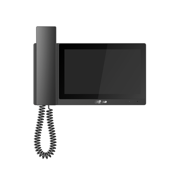 Intercom binnenpost Dahua met Hoorn zwart 7 inch